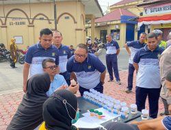 Polres Tanjung Balai Gelar Test Urine Dadakan, Seluruh Personil Negatif Narkoba