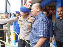 Tinjau Dermaga Pangkalan Berandan yang Runtuh, Afandin Rencanakan Segera Dibangun 