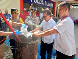 Poldasu Musnahkan Sabu dan Ganja, 30 Ribu Nyawa Selamat