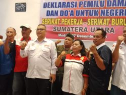 Gabungan Elemen SP-SB Sumut Gelar Deklarasi Pemilu Damai dan Doa untuk Negeri