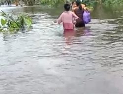 Seribuan Rumah Warga Labuhanbatu Terendam, Jalur Transfortasi Terputus