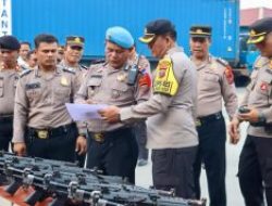 Jelang Pemilu 2024 Polres Pelabuhan Belawan Periksa Kesiapan Sarana dan Prasarana