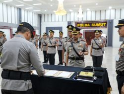 Sertijab Kapolres dan PJU, Kapoldasu Ingatkan Jaga Integritas