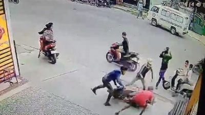 Rekaman CCTV kawanan begal rampas sepeda motor seorang mahasiswa si Jl.Denai, Kel TSM II, Kec Medan Denai,