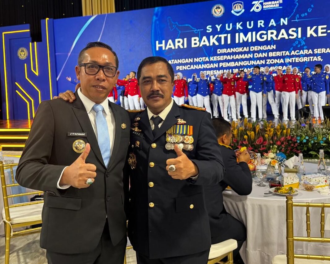 Hari Bhakti Imigrasi ke 76 dan peresmian Kantor Imigrasi kelas III Tapanuli Utara dihadiri Bupati Taput JTP Hutabarat.