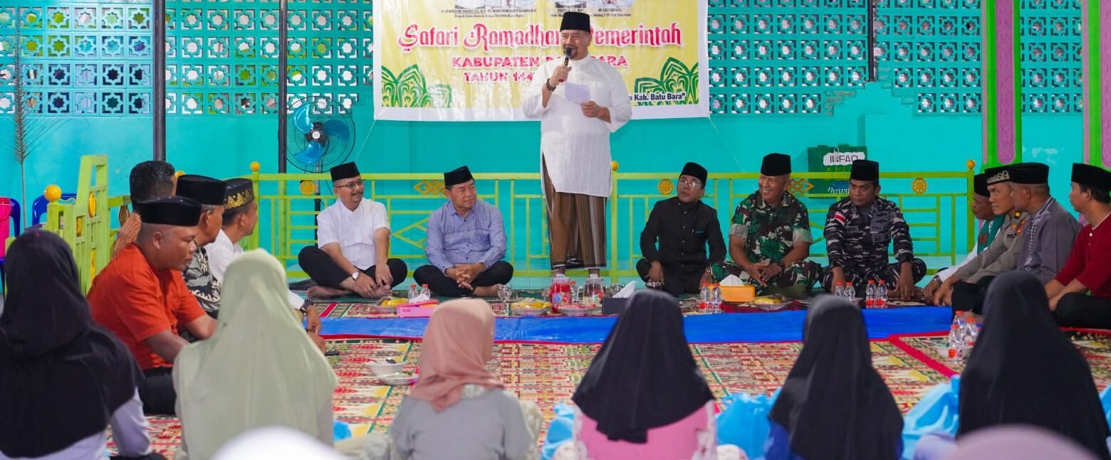 Bupati Batu Bara H. Baharuddin Siagian, S.H., M.Si, saat memberi sambutan.