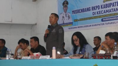 Bupati Taput JTP Hutabarat menghadiri Musrenbang Kecamatan Parmonangan