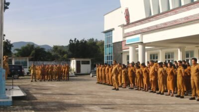 Bupati Taput tegaskan,apel pagi setiap Senin untuk kesiapsiagaan dan monitoring kinerja.