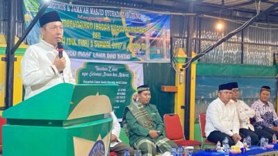 Buka puasa bersama Bupati Taput di Masjid Syuhada Tarutung.