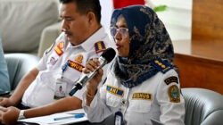 Dinas Perhubungan Provinsi Sumatera Utara, memberikan keterangan Pers kepada awak media terkait “Realisasi Bus Listrik Medan, Binjai, Deliserdang (Mebidang), Mudik Gratis dan Jalur Aman Pulang Kampung" di Lobby Dekranasda Lt.1, Kantor Gubernur Sumatera Utara, Jumat (6/3/2026).