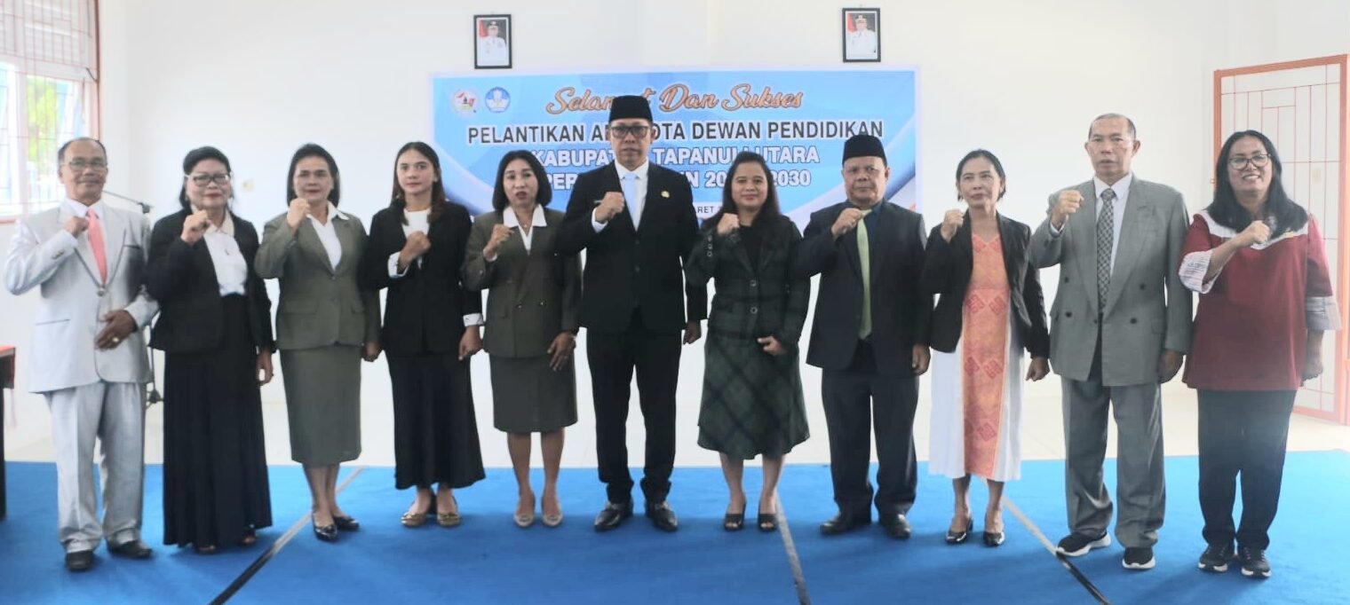 Dewan Pendidikan Tapanuli Utara priode 2026-2030 dilantik Bupati Kamis (12/3).