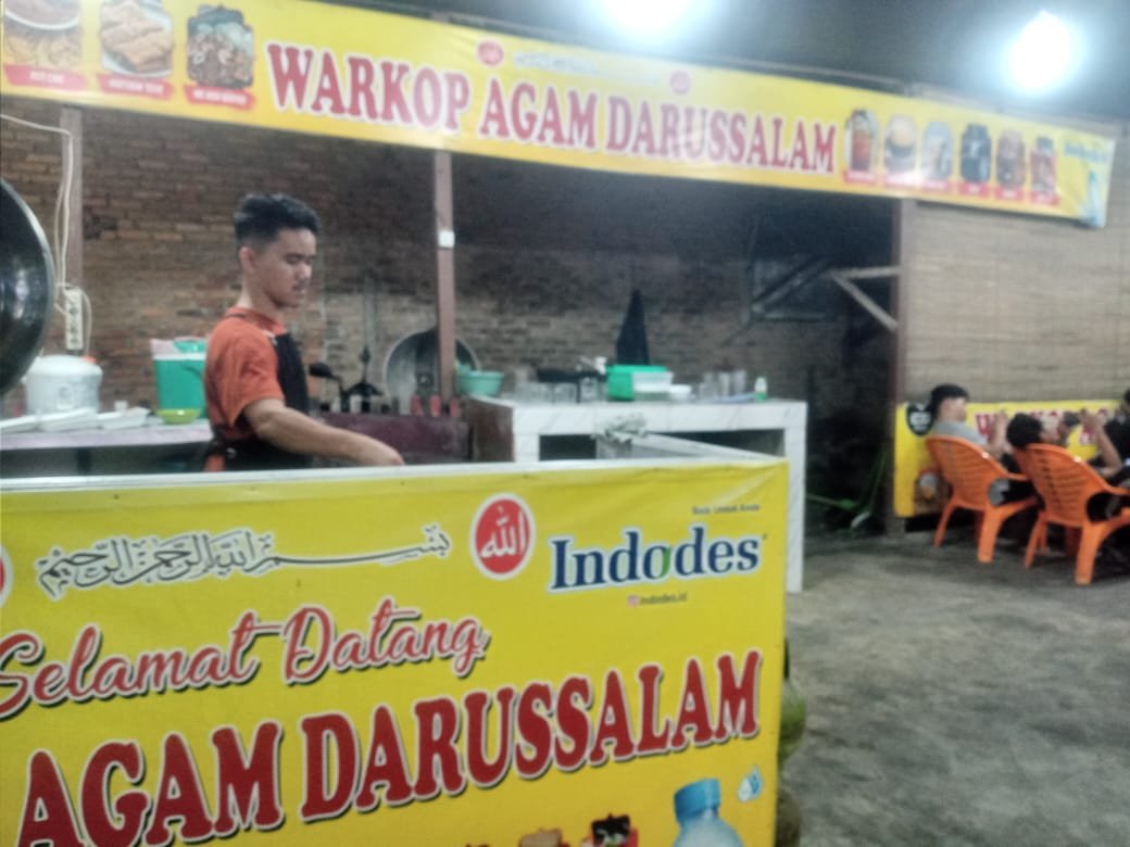 Warkop Agam Darussalam di Jalan Sidomulyo Pasar IX, Dusun V, Desa Tembung, Kecamatan Percut Sei Tuan, Deli Serdang. 