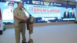 Taufik Zainal Abidin saat memberikan pengarahan kepada OPD Pemkab Asahan