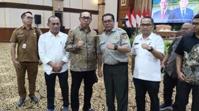 Rakornas Kementerian Pertanian di Jakarta, Bupati Taput tekankan pentingnya peningkatan irigasi.