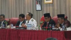 Coffe Morning Bupati dengan pimpinan OPD dan seluruh Camat se Taput, Senin (27/4).