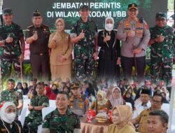 Danrem 022/PT Dampingi Pangdam I/BB Guncang Langkat Lewat Ground Breaking Pembangunan Jembatan Strategis