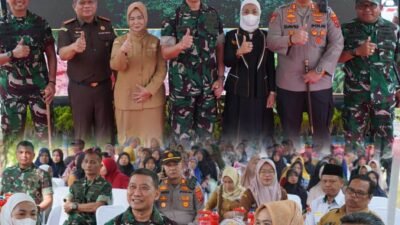 Danrem 022/PT Dampingi Pangdam I/BB Guncang Langkat Lewat Ground Breaking Pembangunan Jembatan Strategis.