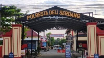 Kantor Polresta Deli Serdang di Lubukapakm.