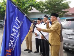 Lepas Peserta Manasik Haji Akbar Bank Sumut, Wabup Syafrizal Tekankan Kesiapan Fisik Jemaah