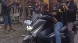 Petugas kepolisian dari Satreskrim Polresta Deli Serdang mengamankan pelaku.