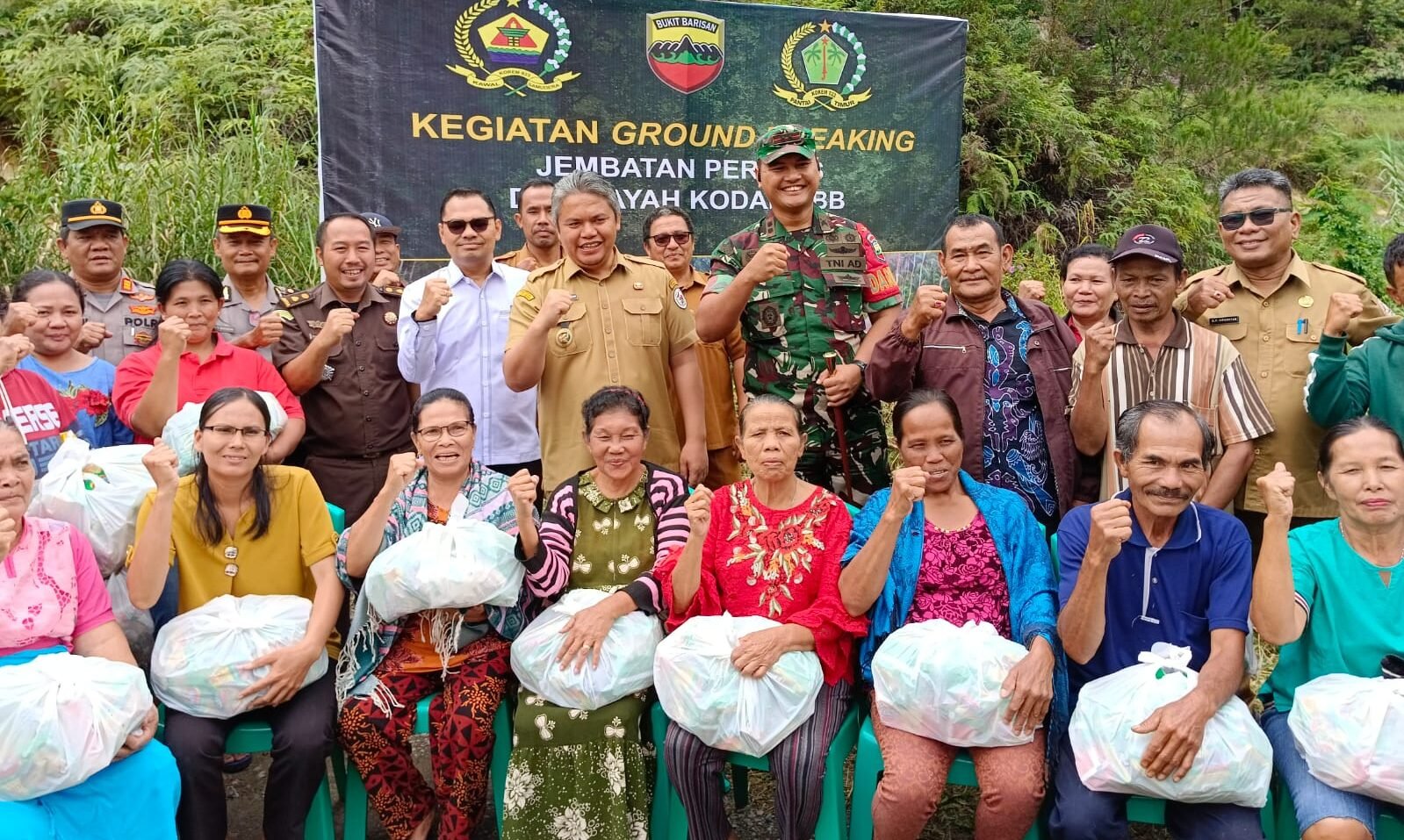 Groundbreaking pembangunan jembatan Sitakka program TNI AD.