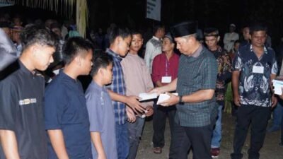 Bupati Taput JTP Hutabarat menghadiri Halal Bilhalal se Wilayah Pahae,pererat tali silaturahmi kebersamaan.