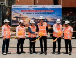 PMT Layani Pelayaran Langsung Perdana CMA CGM dari Kuala Tanjung ke China Selatan