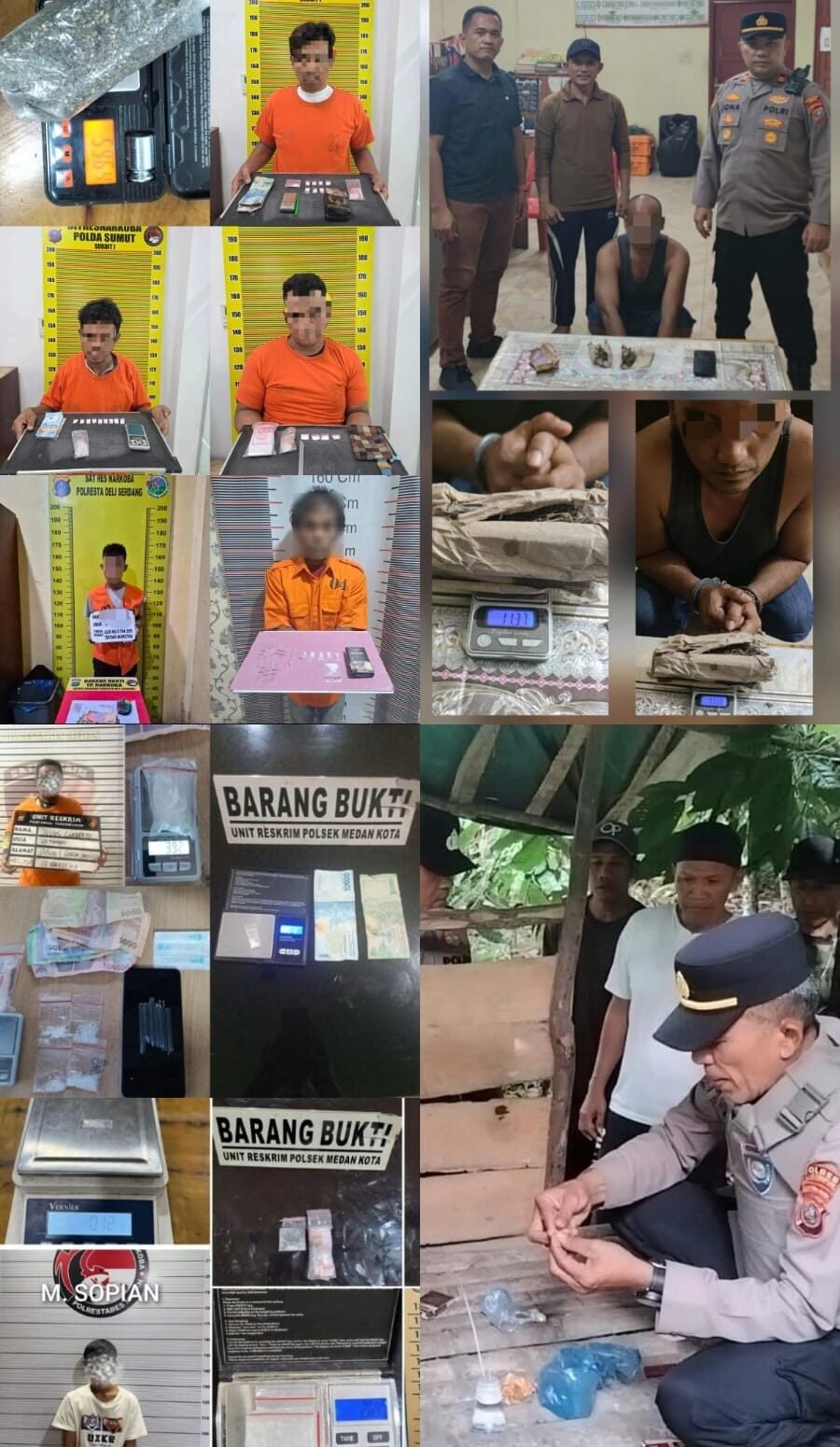 Polisi mengungkap kasus narkotika.