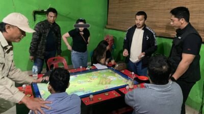 Satreskrim Polres Karo gerebek lokasi judi tembak ikan di Tigabinanga.