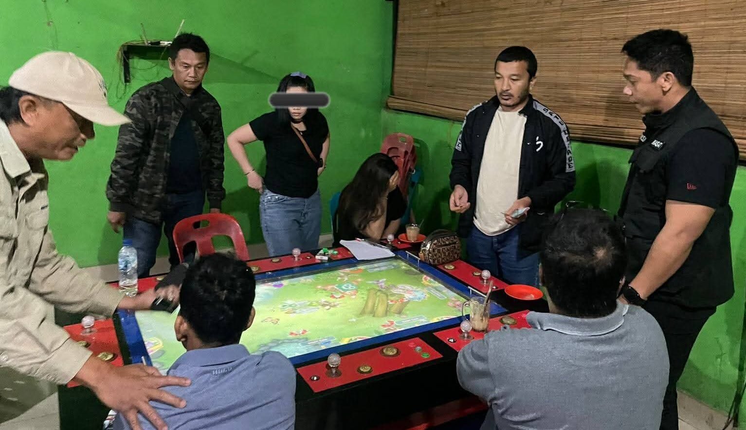 Satreskrim Polres Karo gerebek lokasi judi tembak ikan di Tigabinanga.