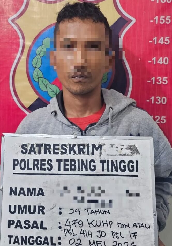 Pelaku yang diamankan petugas kepolisian