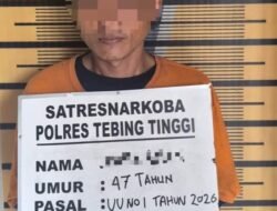 Polres Tebing Tinggi Tangkap Pengedar Narkoba Saat Transaksi