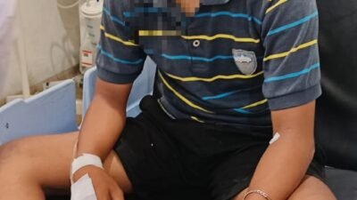 Korban saat dirawat di rumah sakit