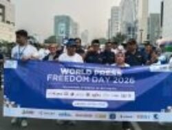 Meriahkan World Press Freedom Day 2026, Insan Pers Jalan Santai Lawan Hoaks