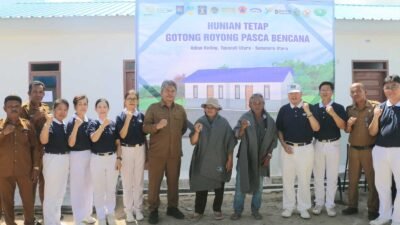 70 kunci rumah Hunian Tetap di Dolok Nauli Taput diserahkan pasca selesainya pembangunan rumah hunian tersebut.