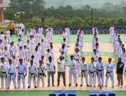 Diikuti 300 Karateka, Bupati Taput Resmikan Ujian Kenaikan Sabuk Kyu Wadokai